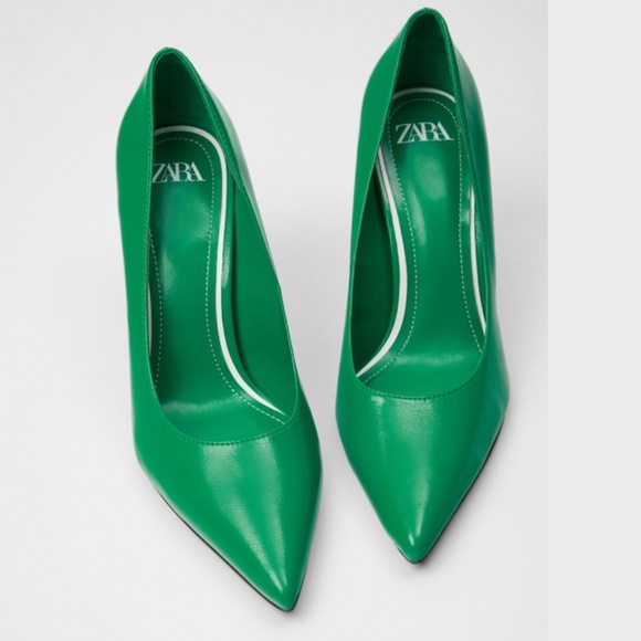Zara Green Heels NWT - Picture 3 of 13